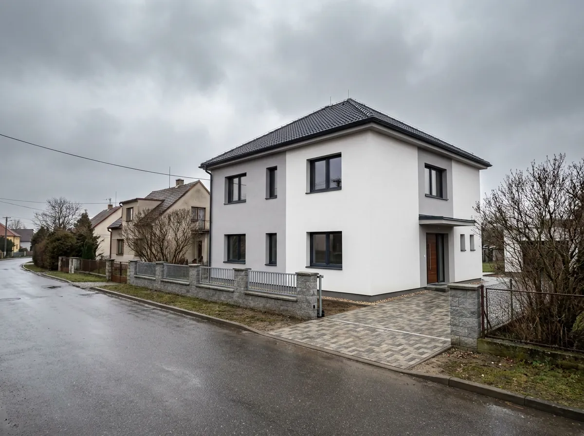 Rodinný dům po celkové rekonstrukci: nová fasáda, okna i střecha